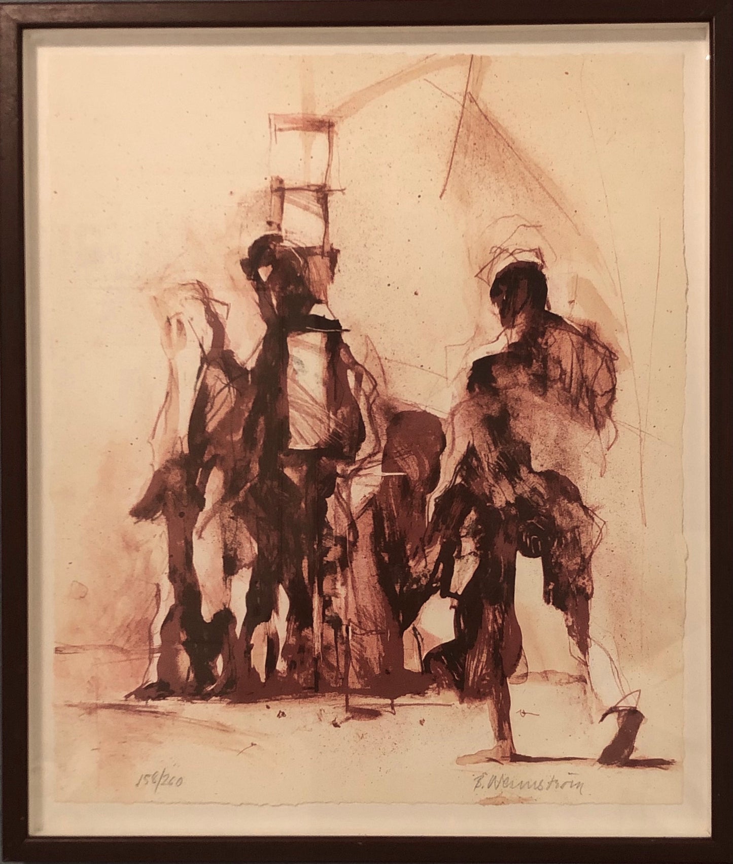 'Hållplats' (inramad) Berndt Wennström