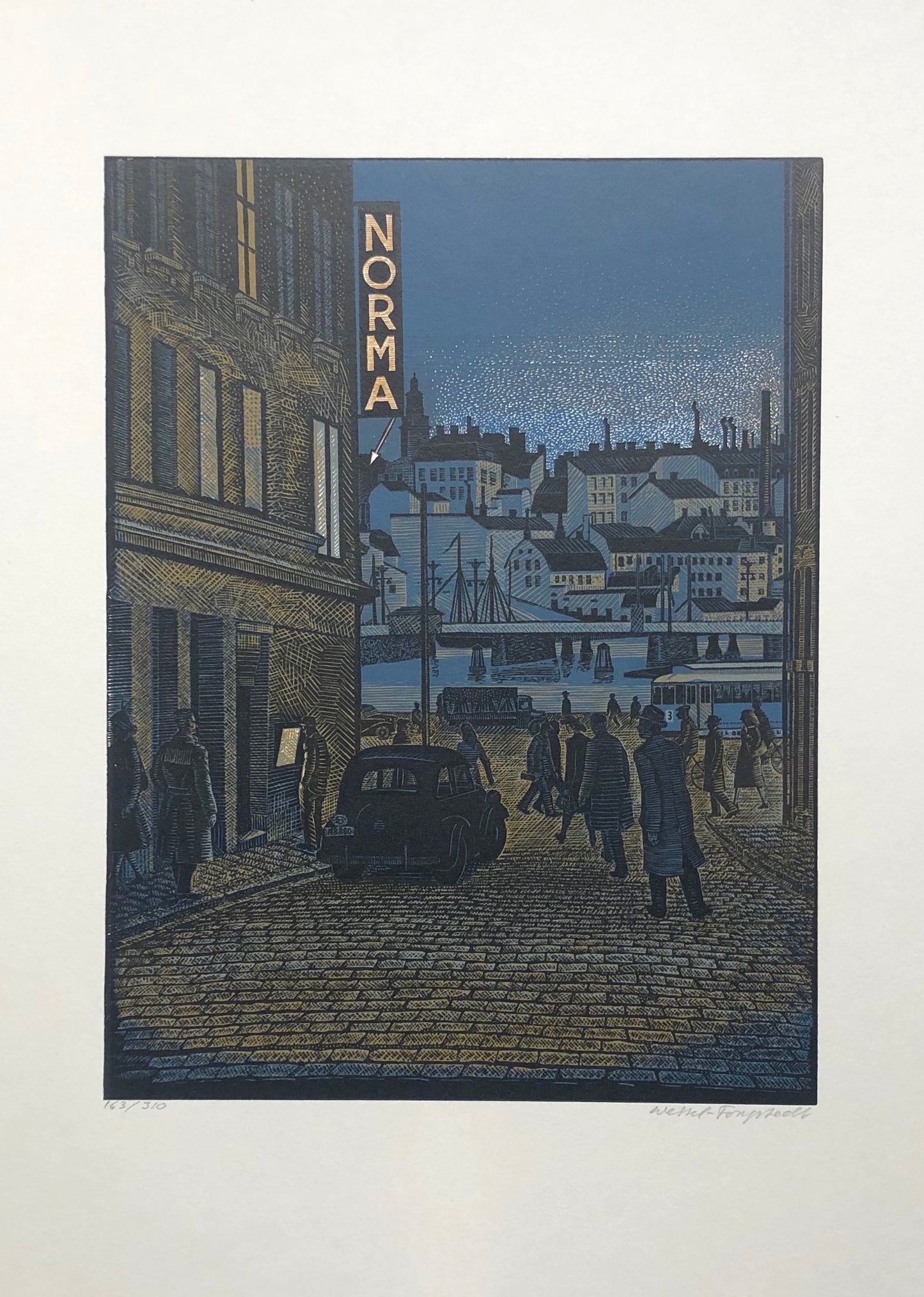 "På hemväg 1950" Erik Wessel-Fougstedt