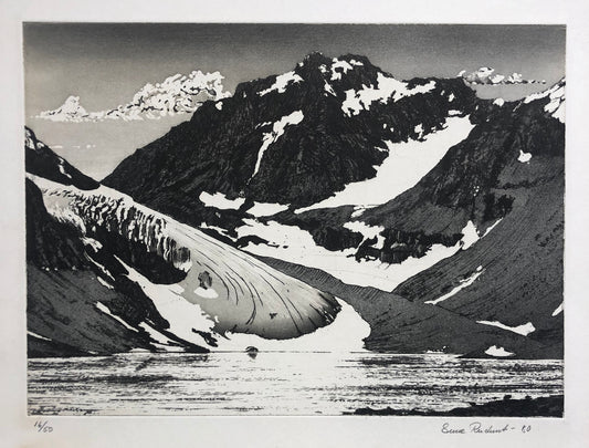 'Glaciären vid Tarfala sjön' Sune Rudnert