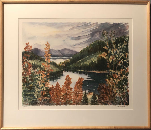 'Höst i Häggvik' (inramad), Bo Lindgren