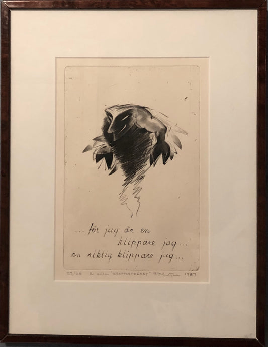 'Jag är en klippare jag' (INRAMAD) Peter Gadh