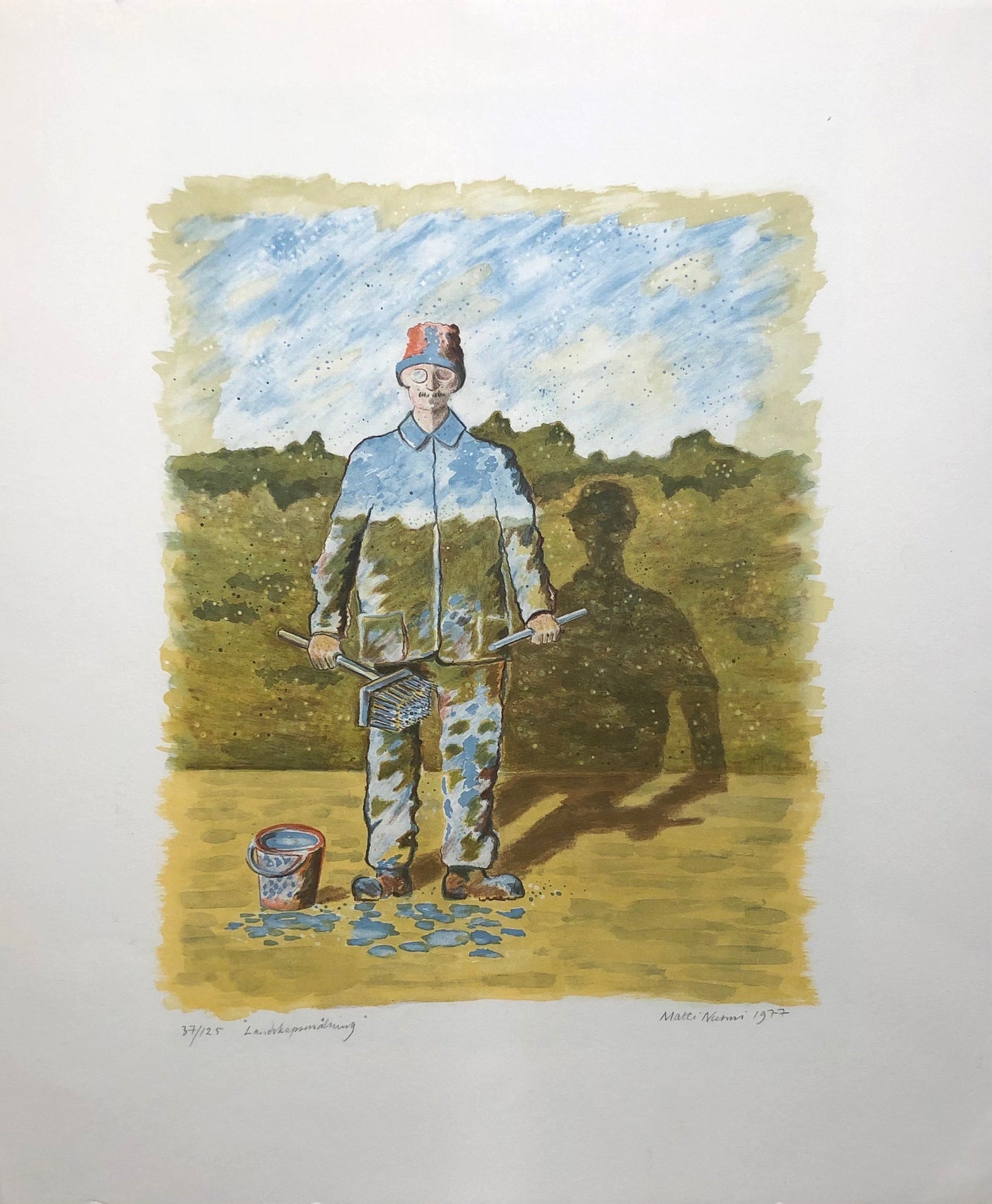 "Landskapsmålning" Matti Nurmi