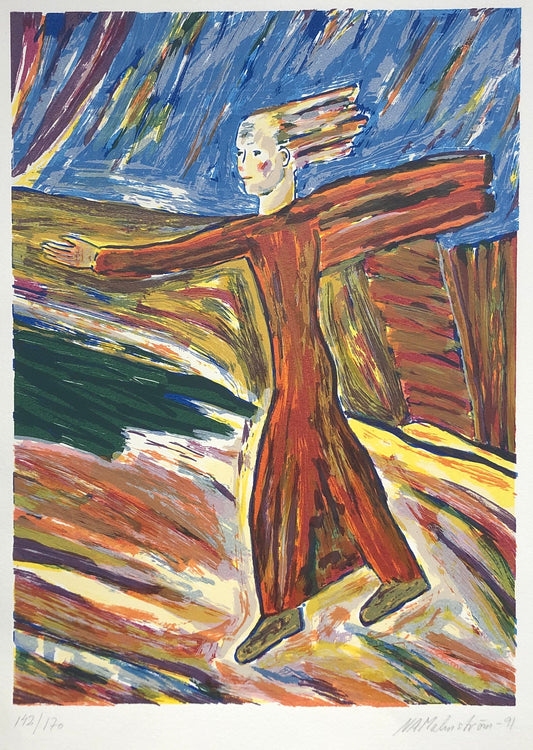 "Orange sökare i landskap" Nils A. Malmström