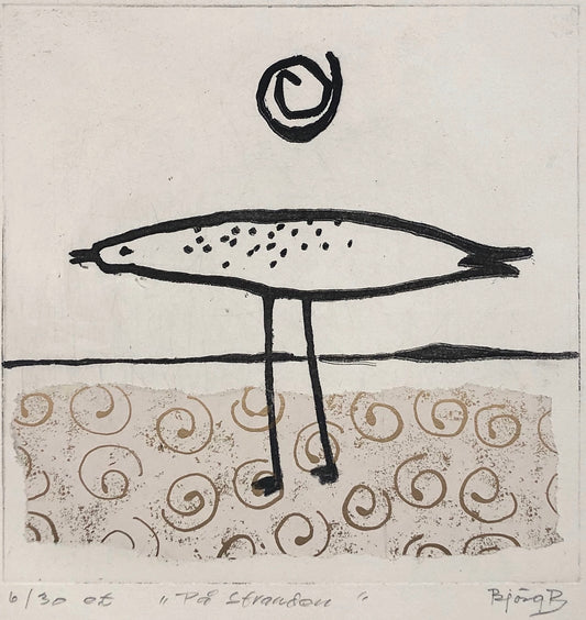 'På stranden' Björg Benediksen Román