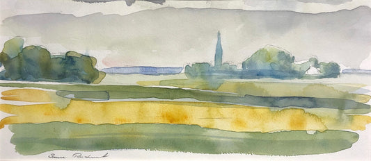 'Rapsfält vid Vintrie kyrka' Sune Rudnert