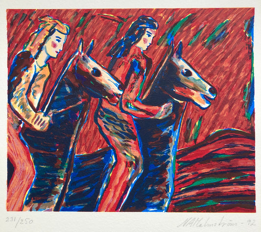 "Solglödsryttare" Nils A. Malmström