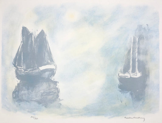 "Två båtar" Gustav Rudberg