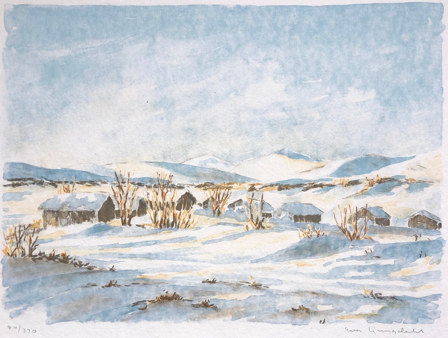 "Vinter vid Öjön" Eva Ljungdahl